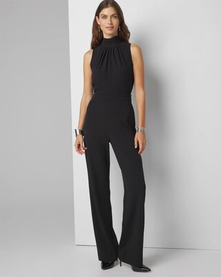 Sleeveless Halter Jumpsuit | White House Black Market